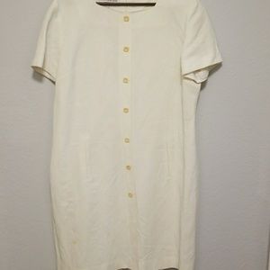 Linen  Cream Dress